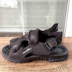 Men’s Black Sport Aqualetas Sandals Size 9 – Adjustable Straps, Comfort Sole ECU